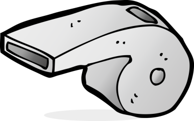 bir insan tarafından çizilmiş çizgi film düdüğü