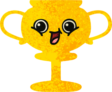 Bir insan tarafından çizilmiş bir kupanın retro illüstrasyon tarzı karikatürü