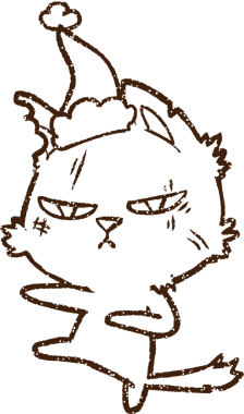 Bir insan tarafından çizilen Kedi Kömürü Festivali