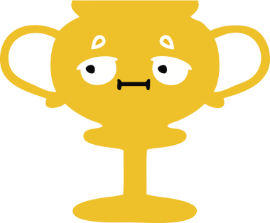 Bir insan tarafından çizilen kupanın düz renkli retro karikatürü