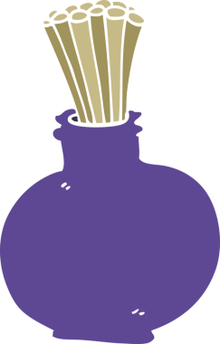 Bir insan tarafından çizilmiş karalama kavanozu.