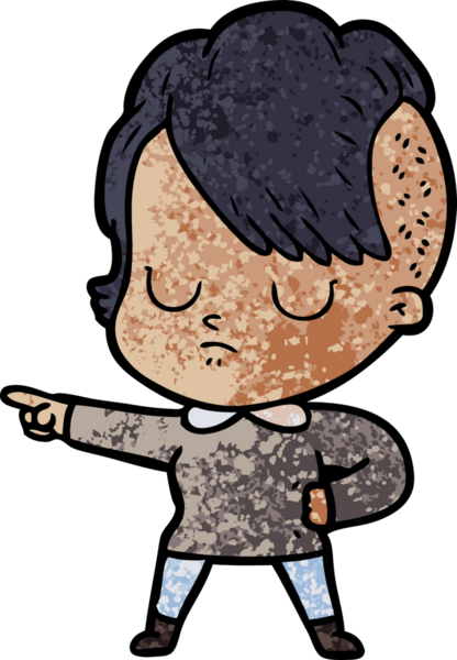 Bir insan tarafından çizilmiş karikatür kadın.