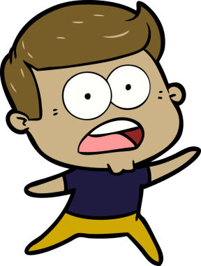 Bir insan tarafından çizilmiş bir karikatür.