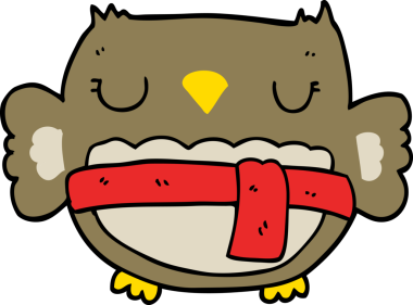 bir insan tarafından çizilmiş bir baykuş.