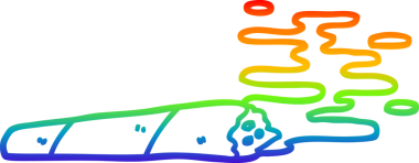 gökkuşağı gradyan çizimi bir insan tarafından çizilmiş eklem karikatürü