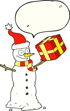 Bir insan tarafından çizilmiş kardan adam çizgi filmi.