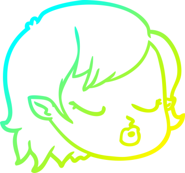 Bir insan tarafından çizilmiş soğuk hava çizgisi çizimi.