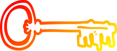 Bir insan tarafından çizilmiş eski bir karikatürün sıcak çizgi çizimi