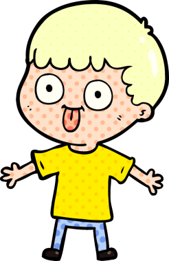 Bir insan tarafından çizilmiş çizgi film adamı.