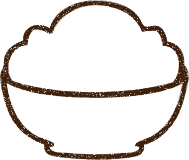 Bir insan tarafından çizilmiş çikolatalı kömür.