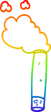 gökkuşağı gradyan çizgisi bir insan tarafından çizilmiş bir çizgi sigara