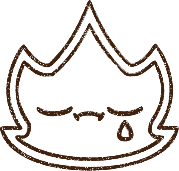 Bir insan tarafından çizilen Ateş Karakteri Karakteri