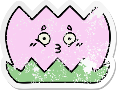 Bir insan tarafından çizilmiş tatlı bir nilüfer çiçeğinin sıkıntılı çıkartması.