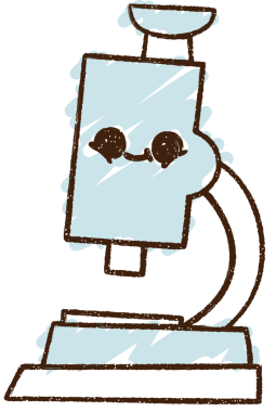 Bir insan tarafından çizilmiş mikroskop Tebeşiri