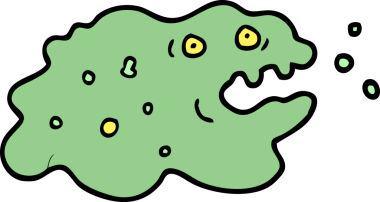 Bir insan tarafından çizilmiş karalama tarzı bir mikrop.