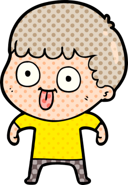 Bir insan tarafından çizilmiş çizgi film adamı.