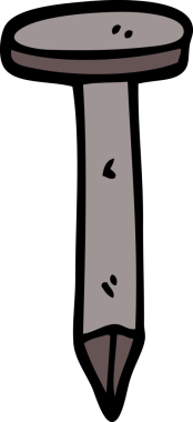 Bir insan tarafından çizilmiş karalama demir çivi