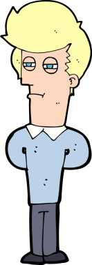 Bir insan tarafından çizilmiş bitkin bir adam çizgi filmi