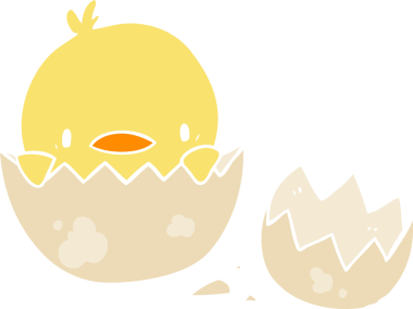 Bir insan tarafından çizilmiş düz renkli karikatür hatunu.