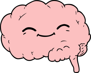 bir insan tarafından çizilmiş çizgi film beyni