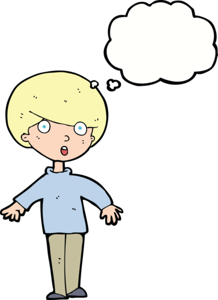 Bir insan tarafından çizilen düşünce baloncuğuyla adamı şaşırtan çizgi film.