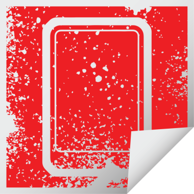 Bir insan tarafından çizilmiş tablet bilgisayarın vektör simgesi