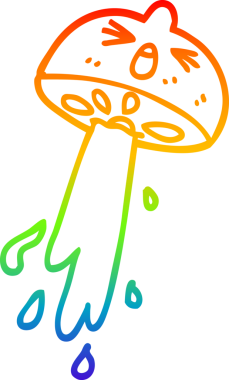 gökkuşağı gradyan çizgi çizimi bir insan tarafından çizilmiş narenciye meyvesi