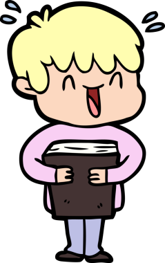 Bir insan tarafından çizilmiş gülen çocuk.