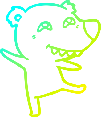 Bir insan tarafından çizilmiş soğuk çizgi çizgi film çizimi.