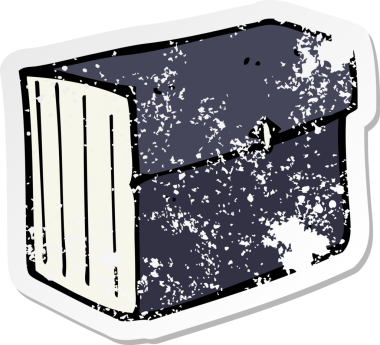 Bir insan tarafından çizilmiş bir karikatür iş dosyasının geriletilmiş etiketi.