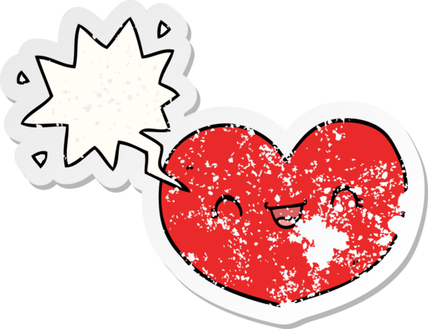 Bir insan tarafından çizilmiş, kederli, eski bir çıkartma.