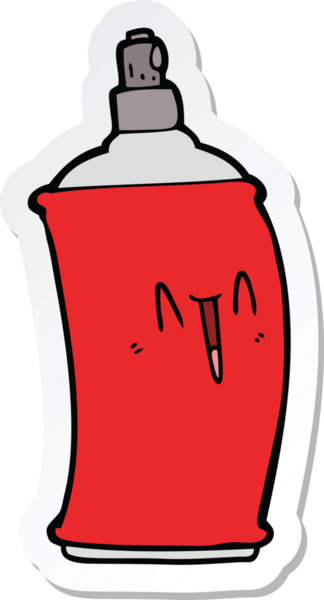 Bir insan tarafından çizilmiş bir çizgi film etiketi.