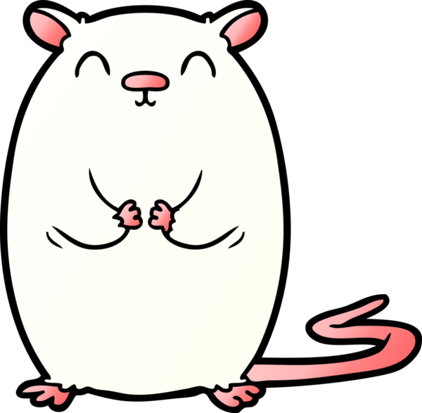 bir insan tarafından çizilmiş çizgi film faresi