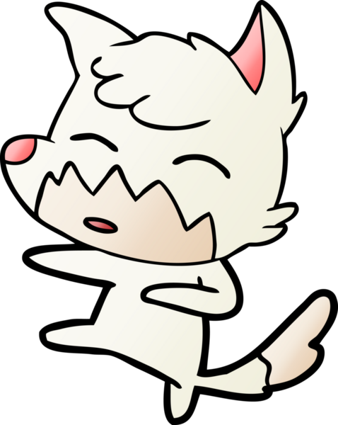 bir insan tarafından çizilmiş tilki çizgi filmi