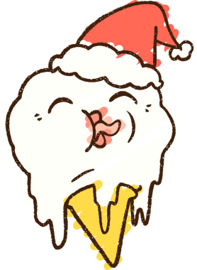 Bir insan tarafından çizilmiş Noel Dondurması Tebeşiri