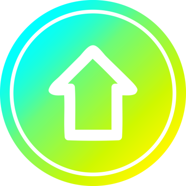 Bir insan tarafından çizilen serin eğimli oku işaret etmek