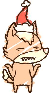 Bir insan tarafından çizilmiş Tilki Tebeşiri Omuz silkme