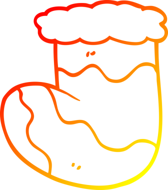 Bir insan tarafından çizilmiş bir karikatür çiziminin sıcak gradyanı.