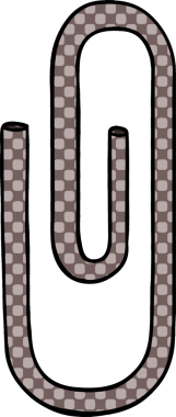 Bir insan tarafından çizilmiş bir ataç.