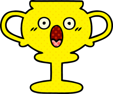 Bir insan tarafından çizilmiş bir kupanın çizgi romanı.