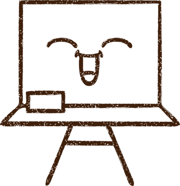 Bir insan tarafından çizilmiş karatahta kömürü