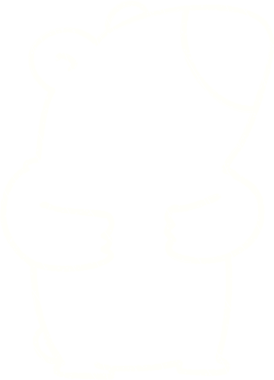 Bir insan tarafından çizilen Ayı Tebeşiri