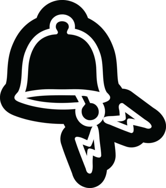 Bir insan tarafından çizilmiş zil simgesi