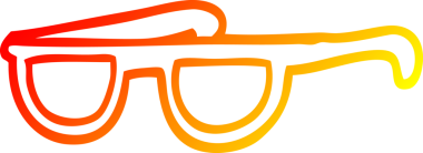 Bir insan tarafından çizilmiş serin güneş gözlüğü çizimi.