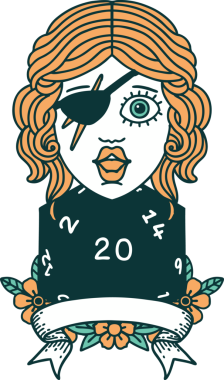 Retro Dövme Tarzı Bir insan tarafından çizilmiş 20 zarlı düzenbaz insan