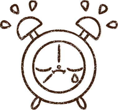 Bir insan tarafından çizilmiş Alarm Saati Kömürü Çizimi