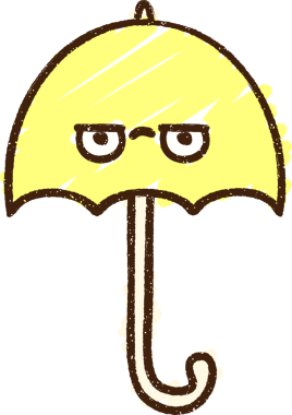 Bir insan tarafından çizilen Şemsiye Tebeşiri