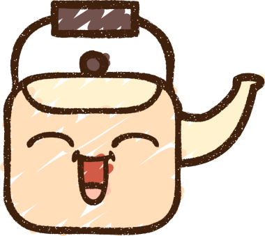 Bir insan tarafından çizilen Kettle Tebeşiri