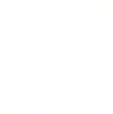 Bir insan tarafından çizilmiş Noel Salyangozu Tebeşiri