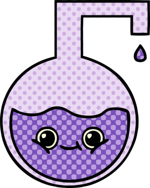 Bir insan tarafından çizilmiş bir bilim deneyinin çizgi romanı.